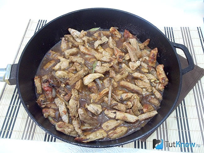 Продукты залиты водой