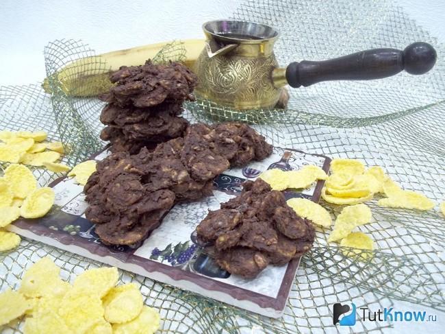 Готовое шоколадное печенье без выпечки