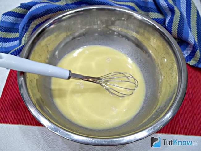 Продукты вымешаны