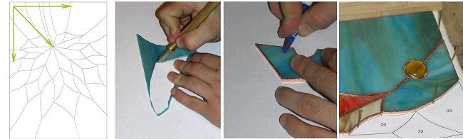 Рисование схемы витража
