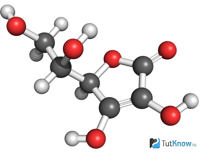 Структурная формула витамина С