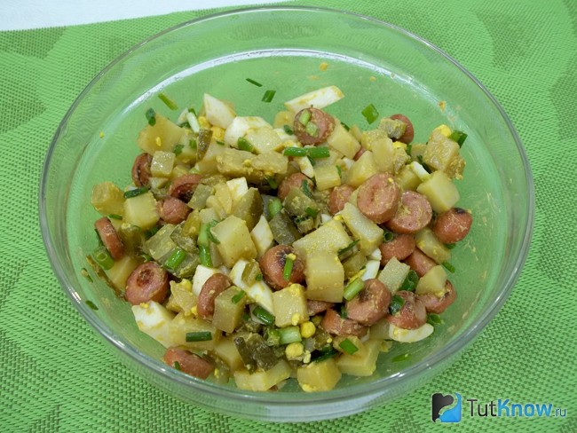 Продукты перемешаны