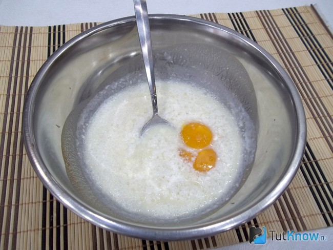 К продуктам добавлены яйца