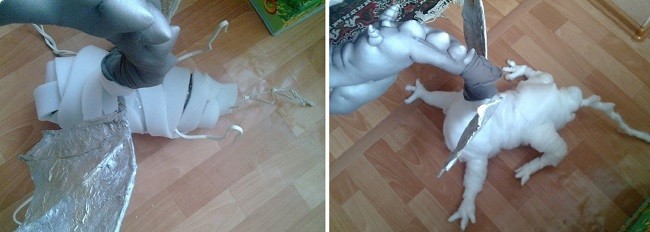 Крепление синтепона