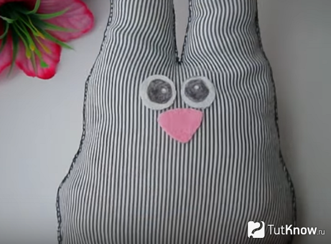 Рисование лица зайчика