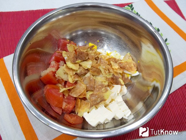 К продуктам добавлены чипсы