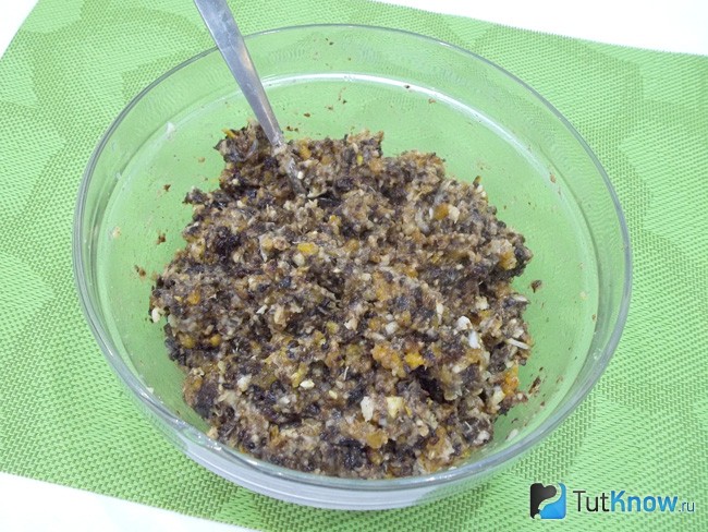Продукты перемешаны