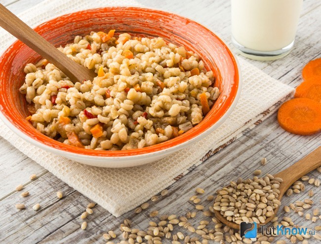 Перловая каша с овощами
