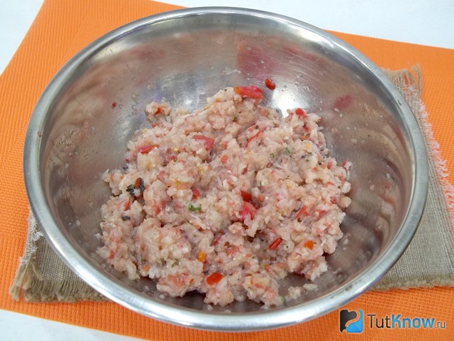 Продукты перемешаны