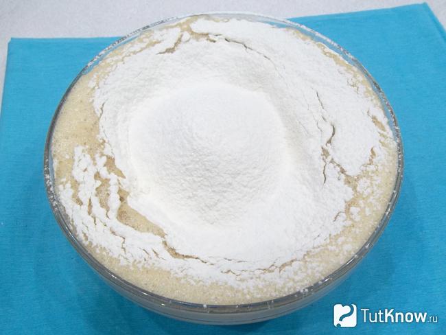 К продуктам добавлена мука