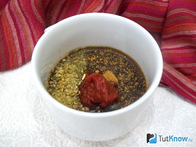 Приготовлен соус