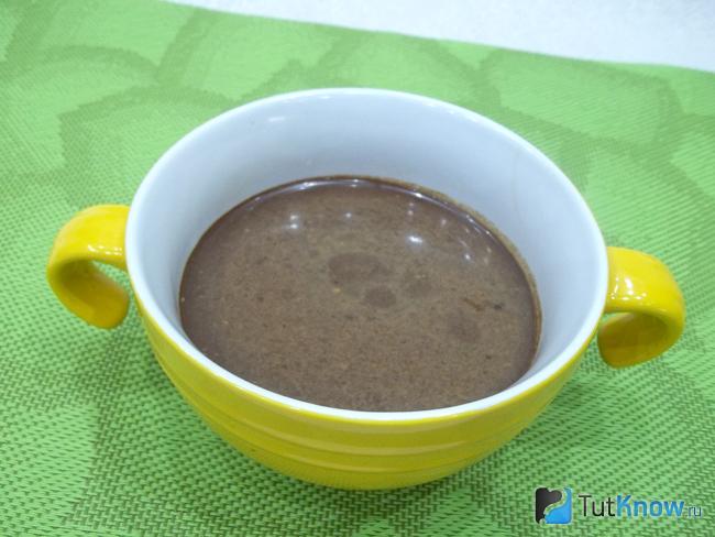 Продукты вылиты в форму