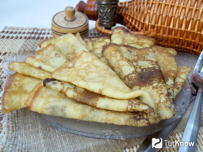 Готовые блины из картофельного пюре