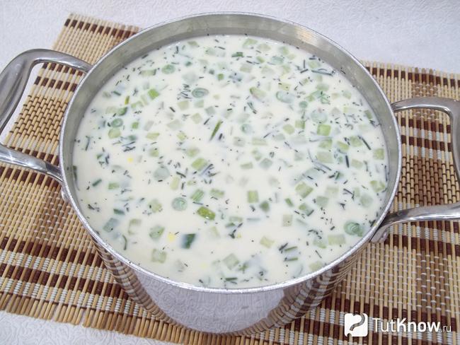 Готовая окрошка