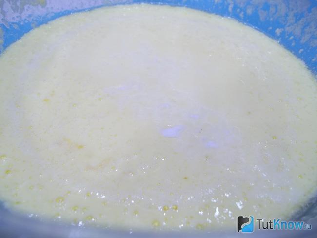 Продукты вымешаны