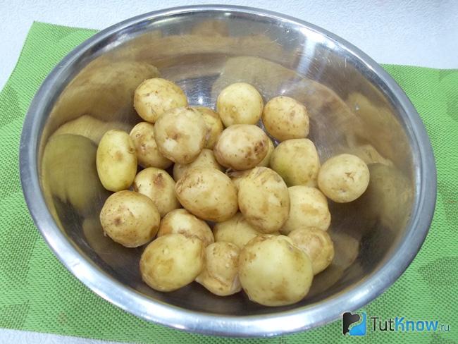 Картошка вымыта