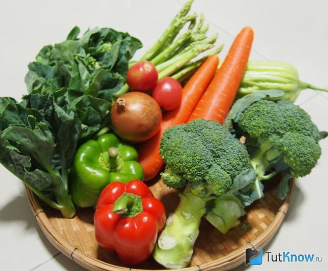 Овощи для клубничной диеты