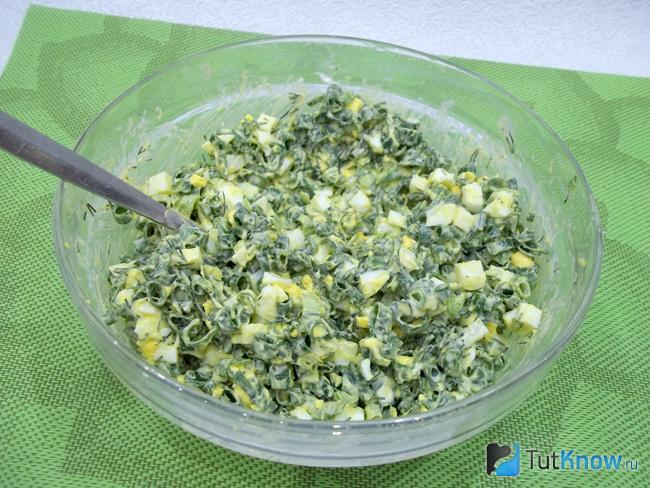 Продукты вымешаны