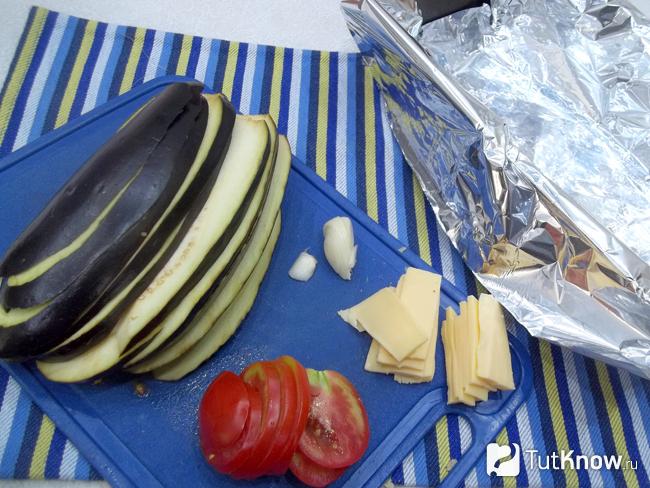 Все продукты нарезаны