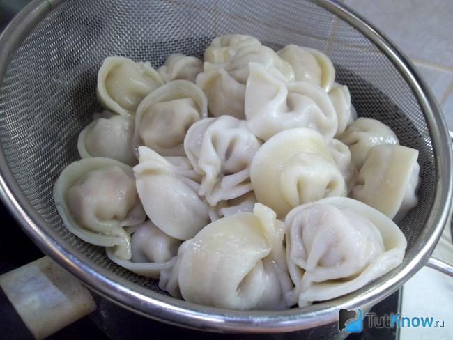 Пельмени отварены