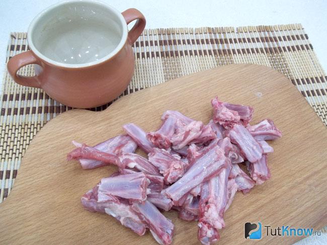 Ребрышки нарезаны