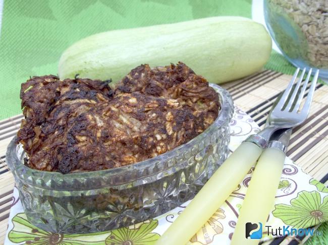 Кабачки с овсянкой рецепт