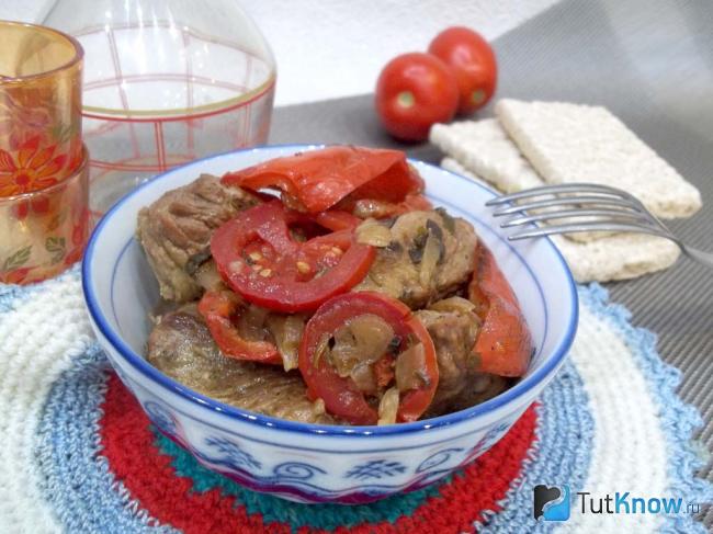 Готовая хашлама с мясом