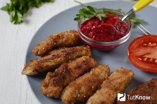 Куриные нагетсы готовы к употреблению