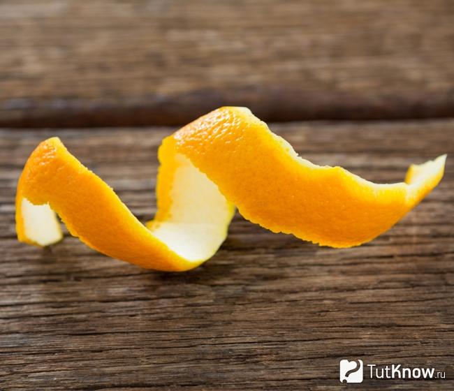 Как выглядит цедра апельсина
