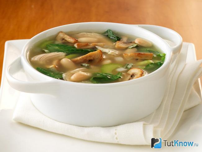 Классический рецепт супа из сушеных грибов
