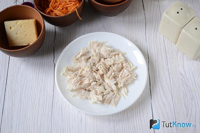 Вареное куриное филе