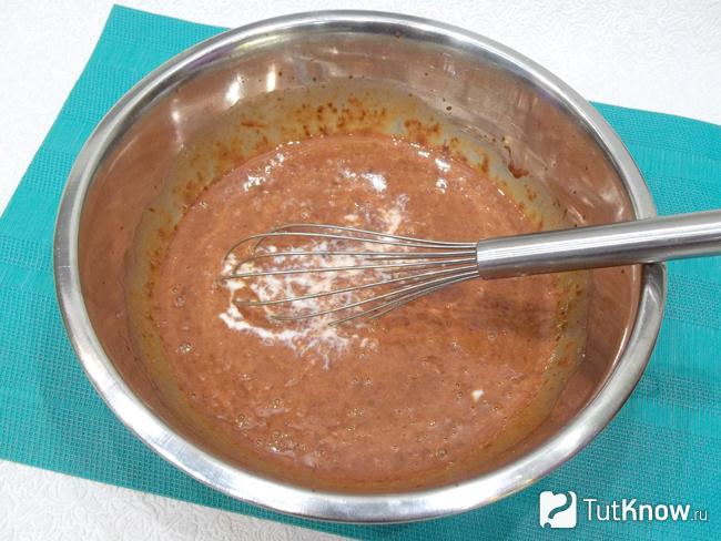 Печеночная масса вымешана