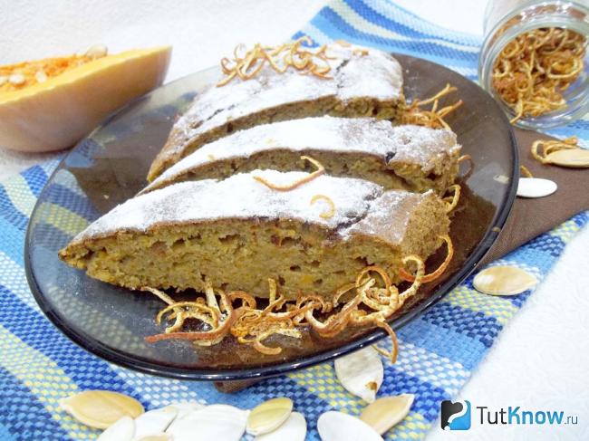 Готовый тыквенный кекс
