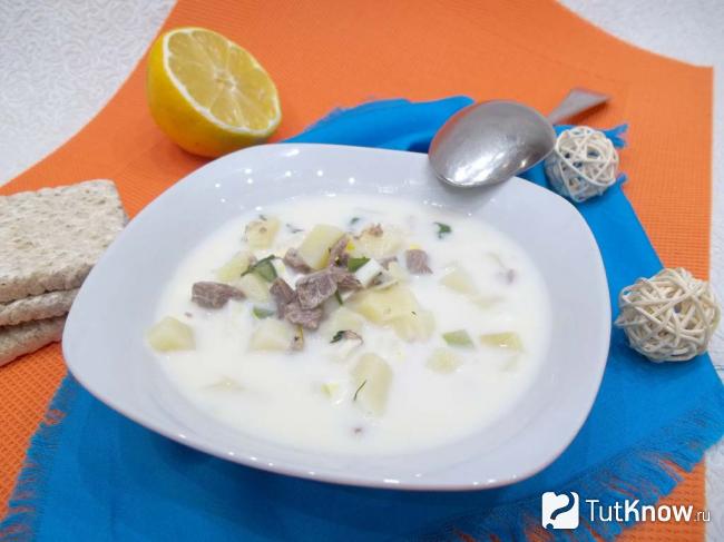 Готовая окрошка