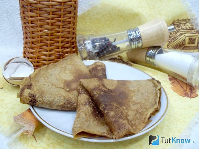 Готовые блины с куриной печенью