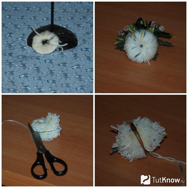 Начало создания игрушки в виде совы