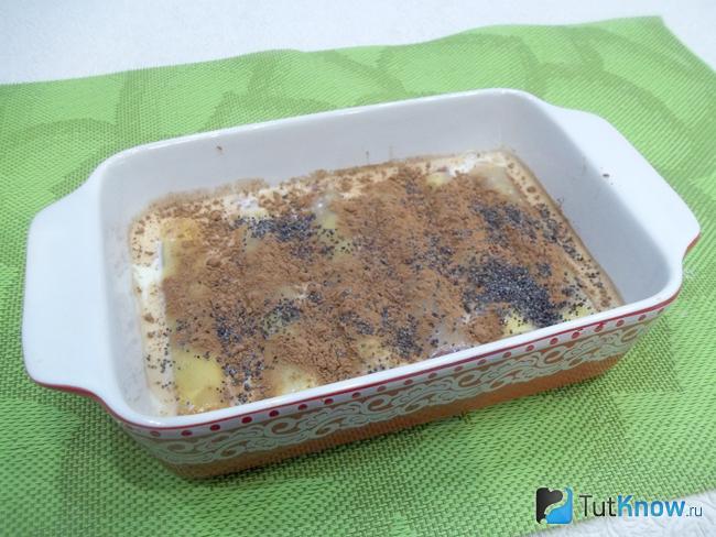 Макароны присыпаны маком