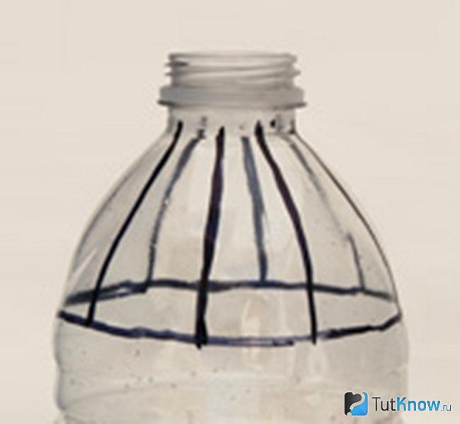 пластиковая бутылка для создания гирлянды