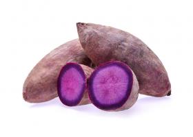 Фиолетовый ямс — корнеплод с мякотью пурпурного цвета