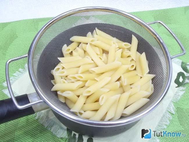 Макароны отварены