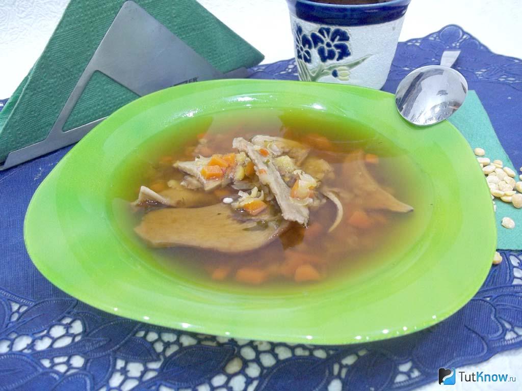 Суп с сухими белыми грибами на мясном бульоне рецепт с фото