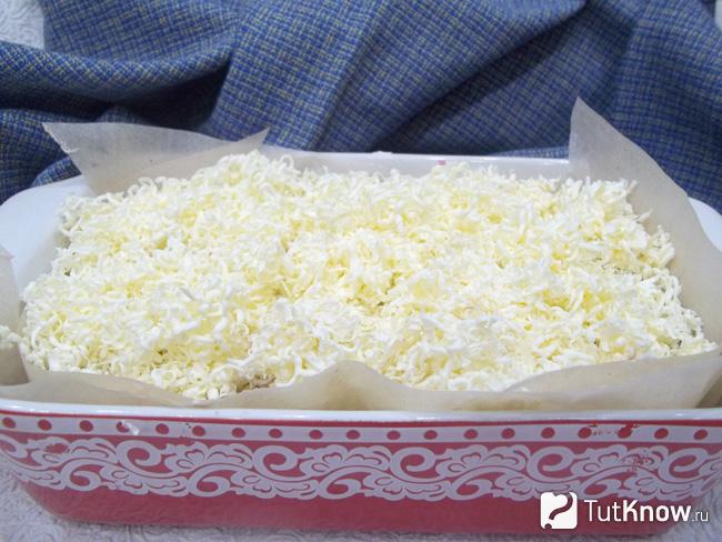 Сухая смесь присыпана маслом