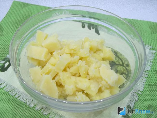 Картофель отварен