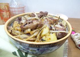 Рагу с капустой, картофелем и мясом