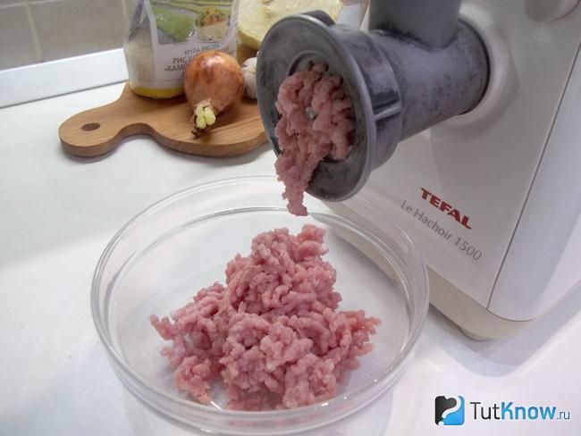 Мясо перекручено