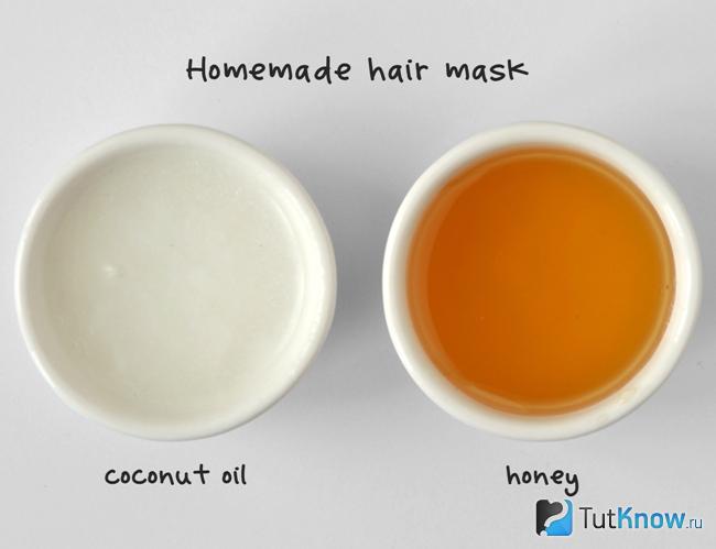 Ингредиенты маски для восстановления блеска волос с витамином Е
