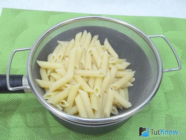 Макароны отварены