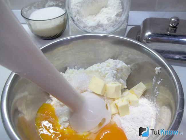 Продукты взбиты блендером