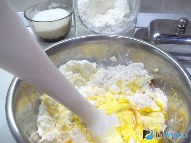 Продукты взбиты блендером
