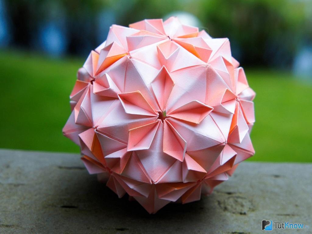 Видео уроки оригами. Объёмное оригами — 3D оригами. Кусудама Звезда — двенадцатигранник с шипами.